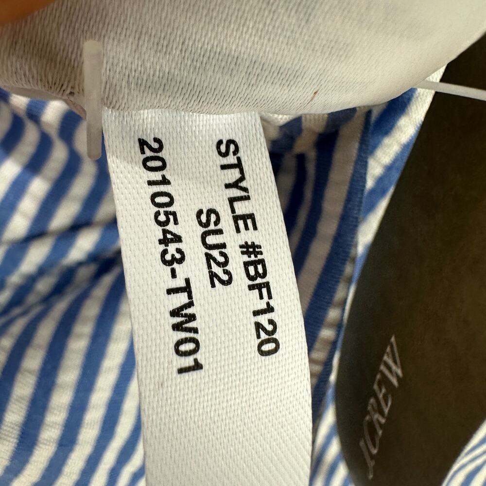 J.Crew Ruched One Shoulder One Piece Striped Swimsuit Plus Size US 24 NWT - Picture 8 of 12